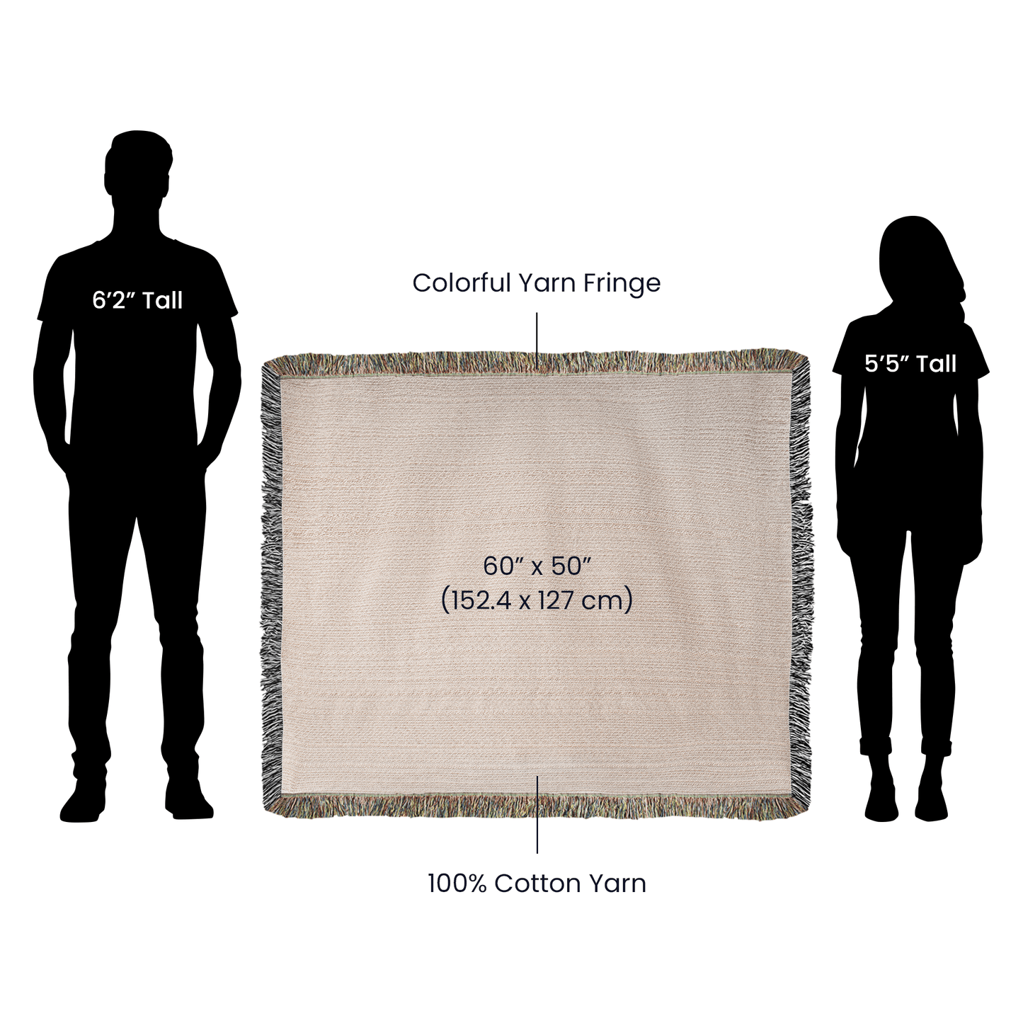 Mountain Peak Wedding Blanket – Personalized Anniversary Gift with Names & Date