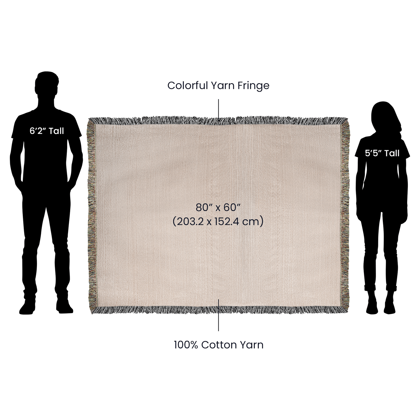 Misty Pine Forest Wedding Blanket – Personalized Gift with Names & Date