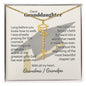 Graduation cap name necklace — Christian graduation gift for granddaughter from Grandma and Grandpa | The Faith World