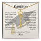 Graduation cap name necklace with mother's prayer — Christian gift for daughter from Mom | The Faith World