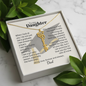 Graduation cap name necklace — Christian graduation gift for daughter from Dad | The Faith World