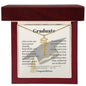 Graduate graduation cap name necklace with John 15:5 — Christian scripture gift for her | The Faith World