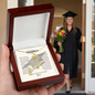 Graduation cap name necklace — Christian graduation gift for daughter from Dad | The Faith World