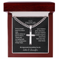 To Our Pastor Cross Necklace – Personalized Cuban Chain Gift