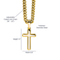 Pastor Appreciation Gift – Personalized Cuban Link Cross Necklace