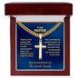 Pastor Appreciation Gift – Personalized Cuban Link Cross Necklace