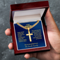 Pastor Appreciation Gift – Personalized Cuban Link Cross Necklace