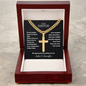 To Our Pastor Cross Necklace – Personalized Cuban Chain Gift