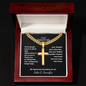 To Our Pastor Cross Necklace – Personalized Cuban Chain Gift