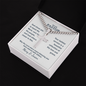 Gifts for Pastor – Personalized Cuban Chain Cross Necklace with Custom Card