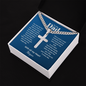 To My Dad Cuban Chain Cross Necklace | With All My Heart | Personalized Christian Gift for Dad