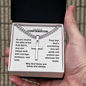 Confirmation Gifts for Boys – On Your Confirmation (Gifts of the Holy Spirit) Personalized Cross Necklace with Cuban Chain
