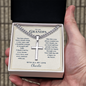 Cuban Link Cross Necklace for Grandpa – Christian Grandparents Day Gift
