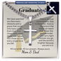 Cross necklace with Cuban link chain — Christian graduation gift for son from Mom and Dad | The Faith World