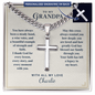 Cuban Link Cross Necklace for Grandpa – Christian Grandparents Day Gift