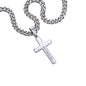 To My Grandpa — Cross Necklace with Cuban Link Chain | Christian Gift from Grandchildren