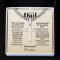 To My Dad Cuban Chain Cross Necklace | You Are My Hero | Personalized Christian Gift for Dad