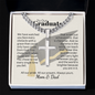 Cross necklace with Cuban link chain — Christian graduation gift for son from Mom and Dad | The Faith World
