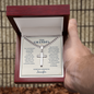 Dear Grandpa Cross Necklace – Personalized Cuban Chain | Forever Grateful Christian Gift