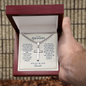 Cuban Link Cross Necklace for Grandpa – Christian Grandparents Day Gift