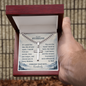 Gift for Husband – Personalized Cross Necklace with Cuban Chain, Anniversary Gift from Wife