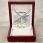 Cross necklace with Cuban link chain — Christian graduation gift for son from Mom and Dad | The Faith World