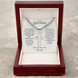 Cuban Link Cross Necklace for Grandpa – Christian Grandparents Day Gift