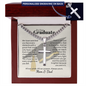 Cross necklace with Cuban link chain — Christian graduation gift for graduate from Mom and Dad | The Faith World