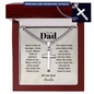 Dad Cuban chain necklace lifestyle — personalized faith gift for Father's Day | The Faith World