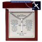 Cuban Link Cross Necklace for Grandpa – Christian Grandparents Day Gift
