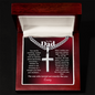 To My Dad Cuban Chain Cross Necklace | The One Who Turned Out Exactly Like You | Funny Personalized Gift