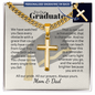 Cross necklace with Cuban link chain — Christian graduation gift for graduate from Mom and Dad | The Faith World