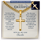 Cuban Link Cross Necklace for Grandpa – Christian Grandparents Day Gift
