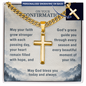 Confirmation Gifts for Boys – On Your Confirmation (God's Grace) Personalized Cross Necklace with Cuban Chain