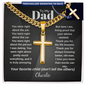 Personalized dad cross necklace gold — meaningful faith jewelry Father's Day | The Faith World
