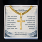 Confirmation Gifts for Boys – On Your Confirmation (God's Grace) Personalized Cross Necklace with Cuban Chain