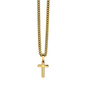 Grandson Cross Necklace from Grandma — You Are My Answered Prayer, Personalized Christian Gift, Cuban Link Chain