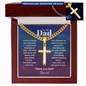 Personalized dad cross necklace gold — meaningful faith jewelry Father's Day | The Faith World