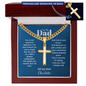 Personalized dad cross necklace gold — meaningful faith jewelry Father's Day | The Faith World