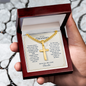 Cuban Link Cross Necklace for Grandpa – Christian Grandparents Day Gift