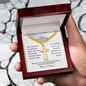 Gifts for Pastor – Personalized Cuban Chain Cross Necklace with Custom Card