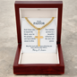 Gifts for Pastor – Personalized Cuban Chain Cross Necklace with Custom Card
