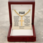 Cuban link cross necklace for dad packaging — Christian Father's Day gift | The Faith World