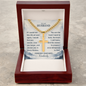 Gift for Husband – Personalized Cross Necklace with Cuban Chain, Anniversary Gift from Wife