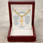 Cuban Link Cross Necklace for Grandpa – Christian Grandparents Day Gift