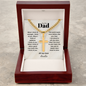 Cuban link cross necklace for dad packaging — Christian Father's Day gift | The Faith World