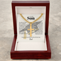 Cross necklace with Cuban link chain — Christian graduation gift for son from Dad | The Faith World