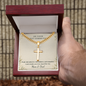 On Your First Communion – Cuban Link Chain Cross Necklace, Engraved Keepsake