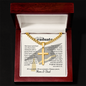 Cross necklace with Cuban link chain — Christian graduation gift for son from Mom and Dad | The Faith World