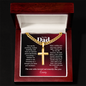 To My Dad Cuban Chain Cross Necklace | The One Who Turned Out Exactly Like You | Funny Personalized Gift
